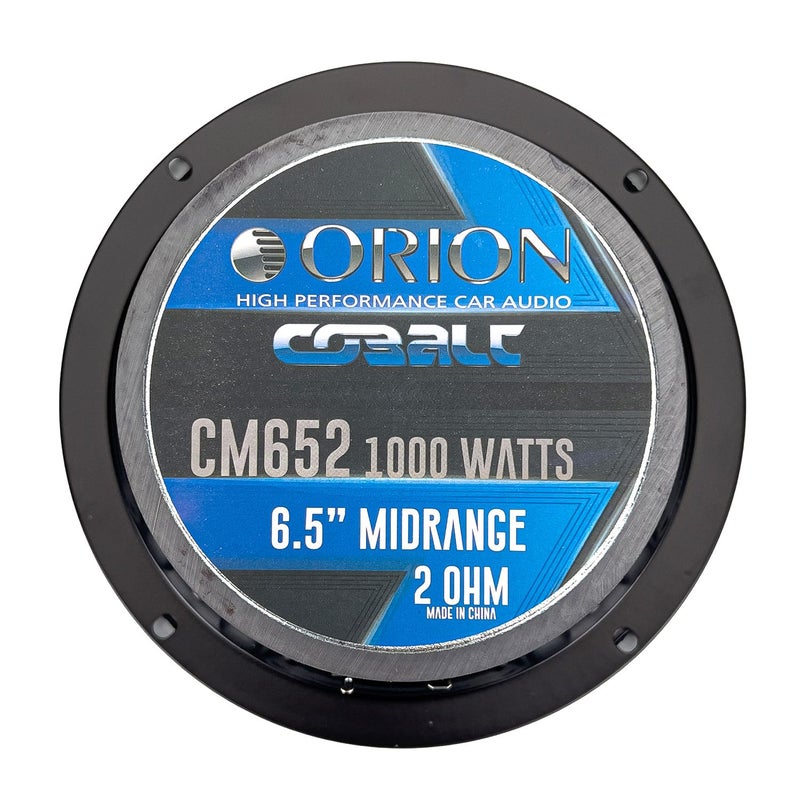Orion مكبرات صوت أورين كوباالت CM652 عالية الكفاءة 6.5 بوصة، 1000 واط أقصى طاقة، 250 واط RMS، 2 أوم، 1.5 بوصة لفائف صوت - نظام صوتي احترافي للسيارات، مكبرات صوت متوسطة المدى (زوج)  - Image 5